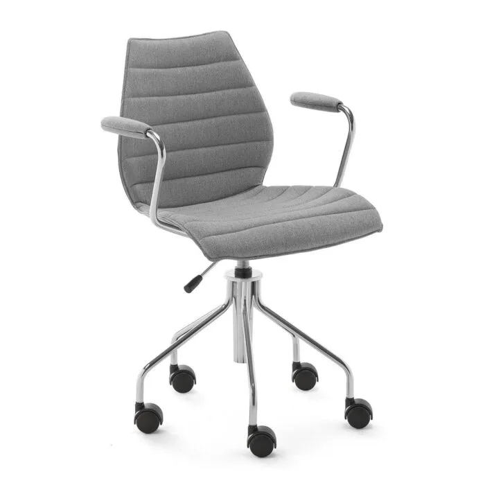 Favoriet Kartell Maui Soft Noma bureaustoel-Grijs