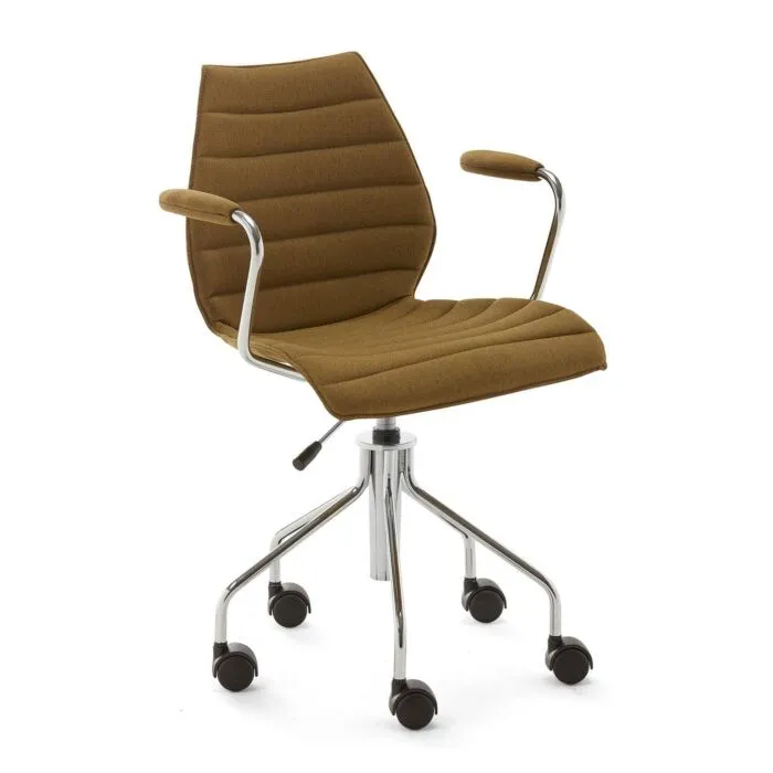 Kartell Maui Soft Noma bureaustoel-Mosterd Direct Beschikbaar