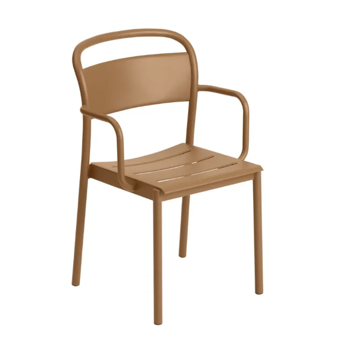 Nu Kopen muuto Linear Steel armstoel-Burnt orange
