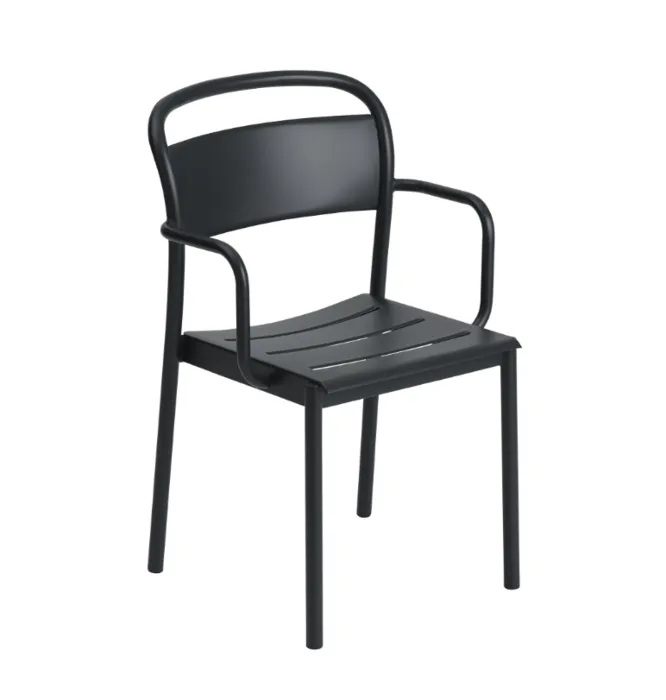 Aanbieding muuto Linear Steel armstoel-Black