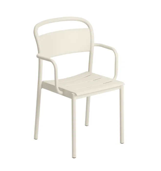 muuto Linear Steel armstoel-Off-white Beperkt Aanbod