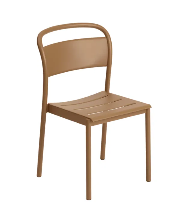 Betrouwbaar muuto Linear Steel stoel-Burnt orange