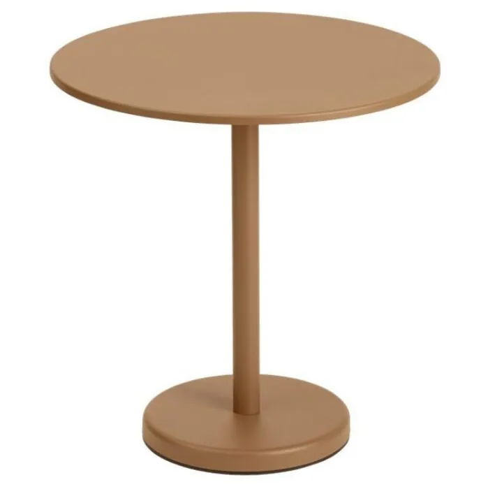 Nu Kopen muuto Linear Steel rond tafel-Burnt orange
