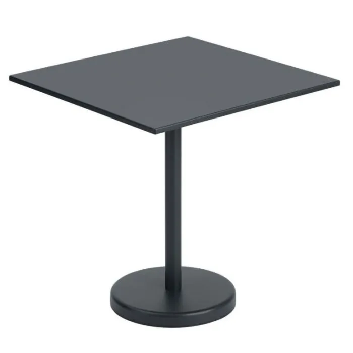 Beperkt Aanbod muuto Linear Steel vierkant tafel-Black