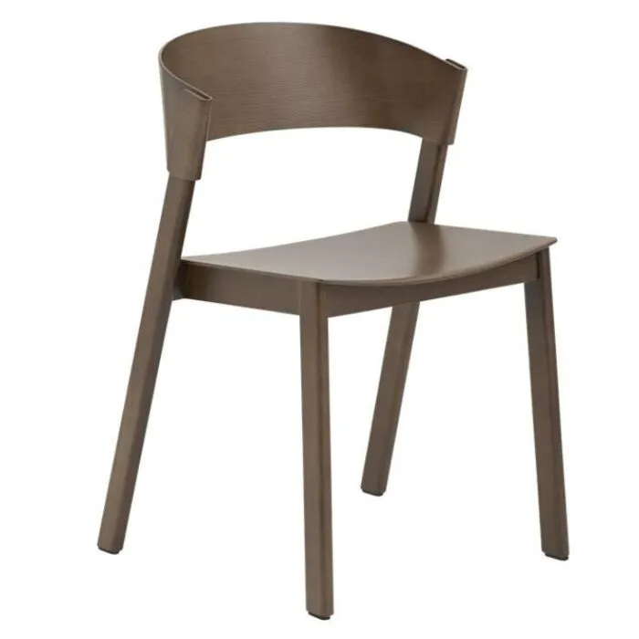 muuto Cover Side Chair stoel-Stained Dark Brown Goedkoop