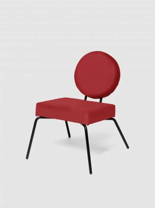 Puik Option Lounge fauteuil-Bordeaux-Vierkante zit, ronde rug Betaalbaar