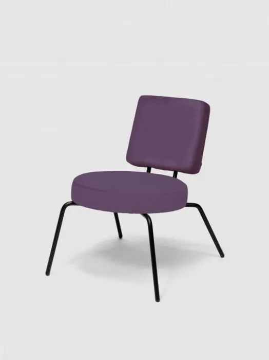 Dagaanbieding Puik Option Lounge fauteuil-Paars-Ronde zit, vierkante rug