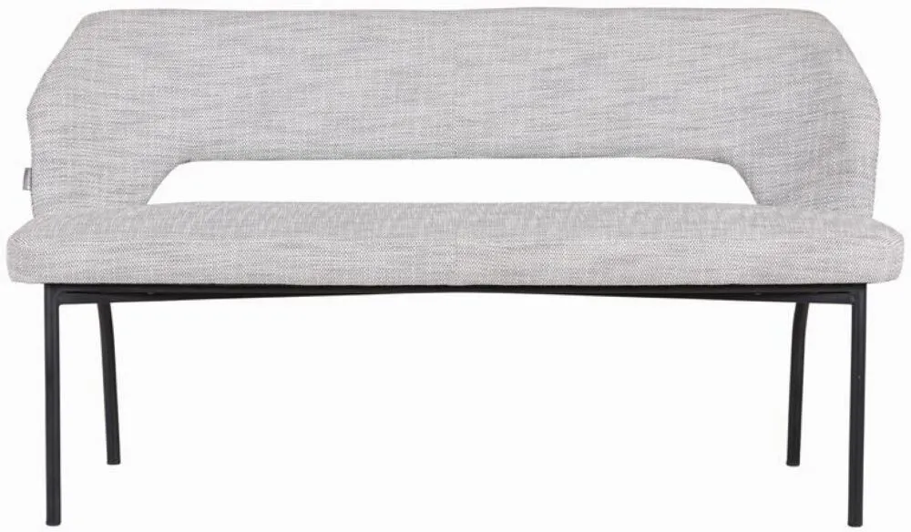 Must Living Bloom eetbank-150 cm-Polaris licht grijs Lage Kosten