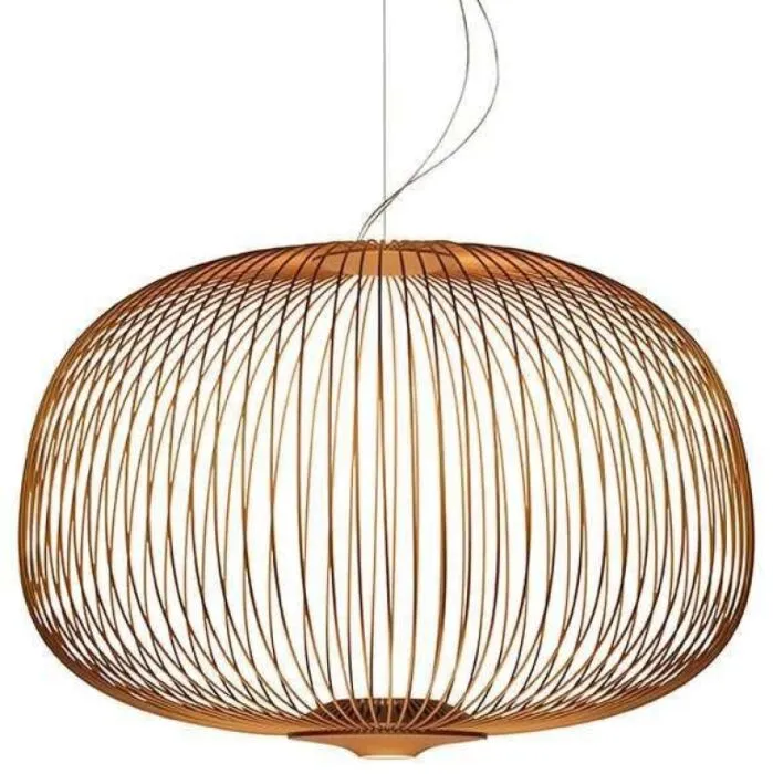 Gereduceerde Prijs Foscarini Spokes 3 LED niet dimbaar hanglamp-Koper