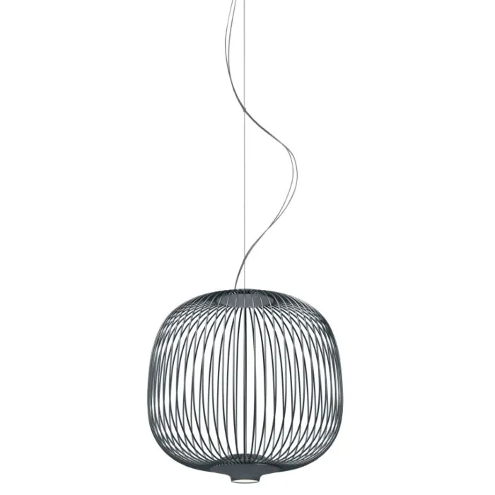 Beste Prijs Foscarini Spokes 2 Piccola LED dimbaar hanglamp-Grafiet