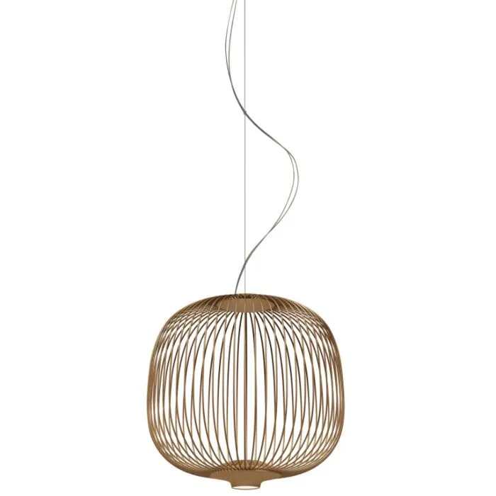 Aanbieding Foscarini Spokes 2 Piccola LED dimbaar hanglamp-Koper