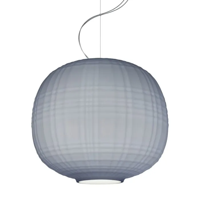 Weekendaanbieding Foscarini Tartan LED dimbaar hanglamp-Grijs