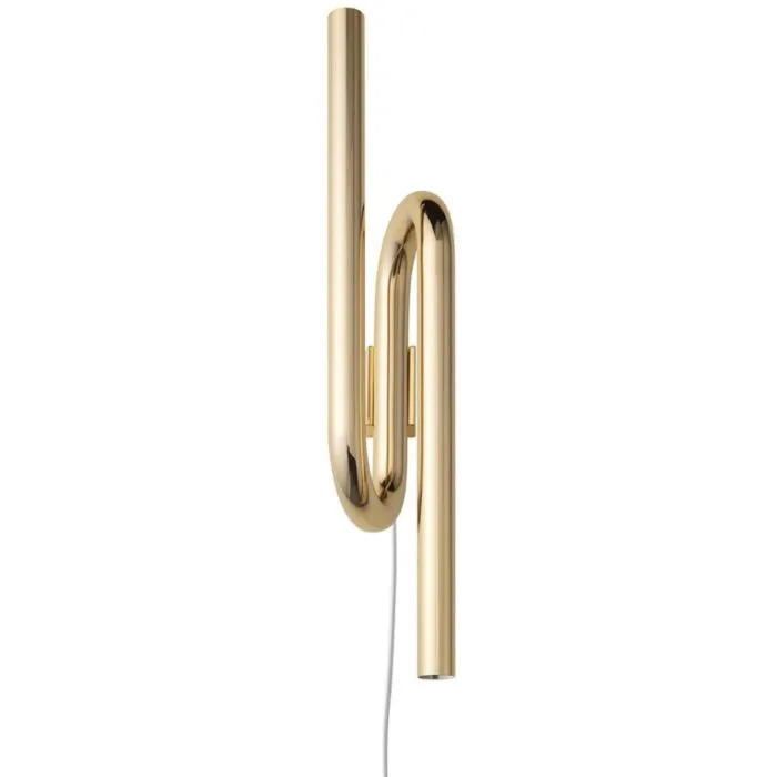 Op = Op Foscarini Tobia LED wandlamp met snoer-Goud