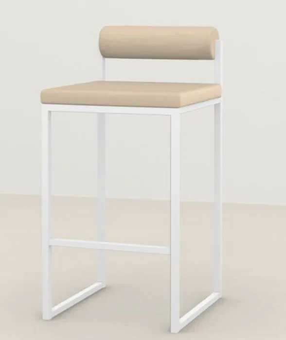 Studio HENK Bolster Bar Stool wit frame-Cube Natural 01-86 cm Premium