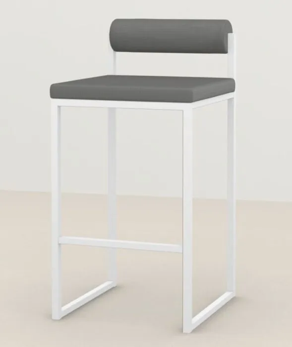 Studio HENK Bolster Bar Stool wit frame-Cube Grey 65-86 cm Beperkt Aanbod