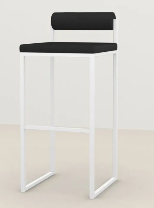 Studio HENK Bolster Bar Stool wit frame-Cube Black 61-98 cm Voordeelprijs