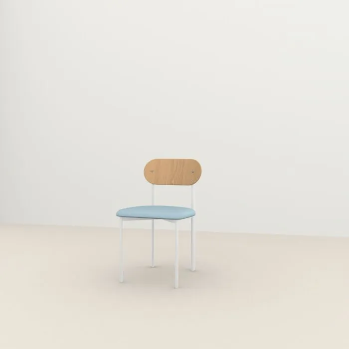 Studio HENK Oblique Chair wit frame-Cube Iceblue 43-Hardwax oil light Bestseller
