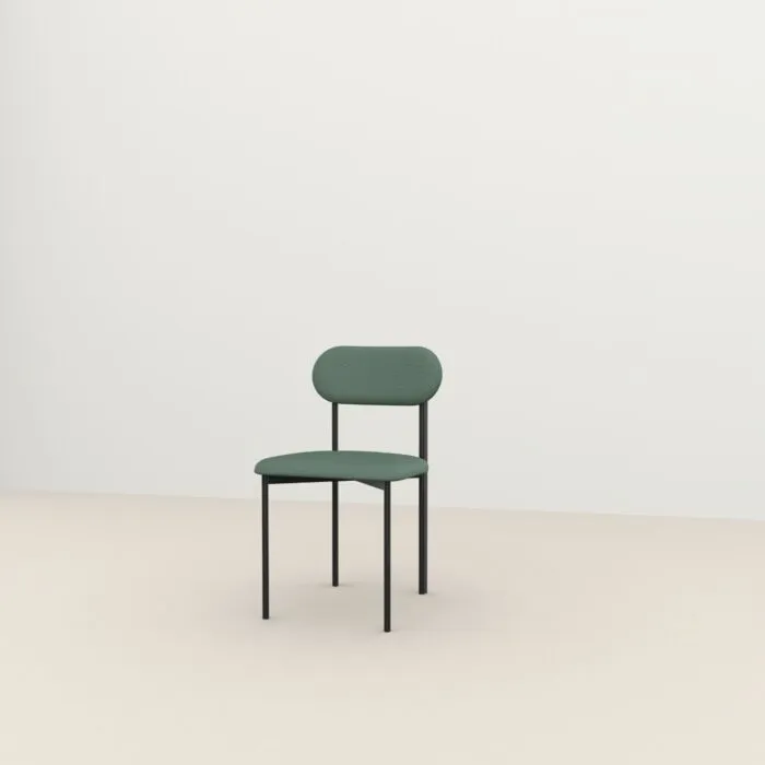 Must-Have Studio HENK Oblique Chair bekleed zwart frame-Cube Niagara 158