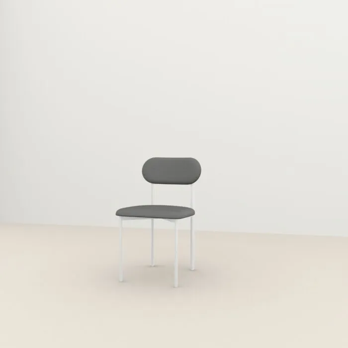 Premium Studio HENK Oblique Chair bekleed wit frame-Cube Grey 65