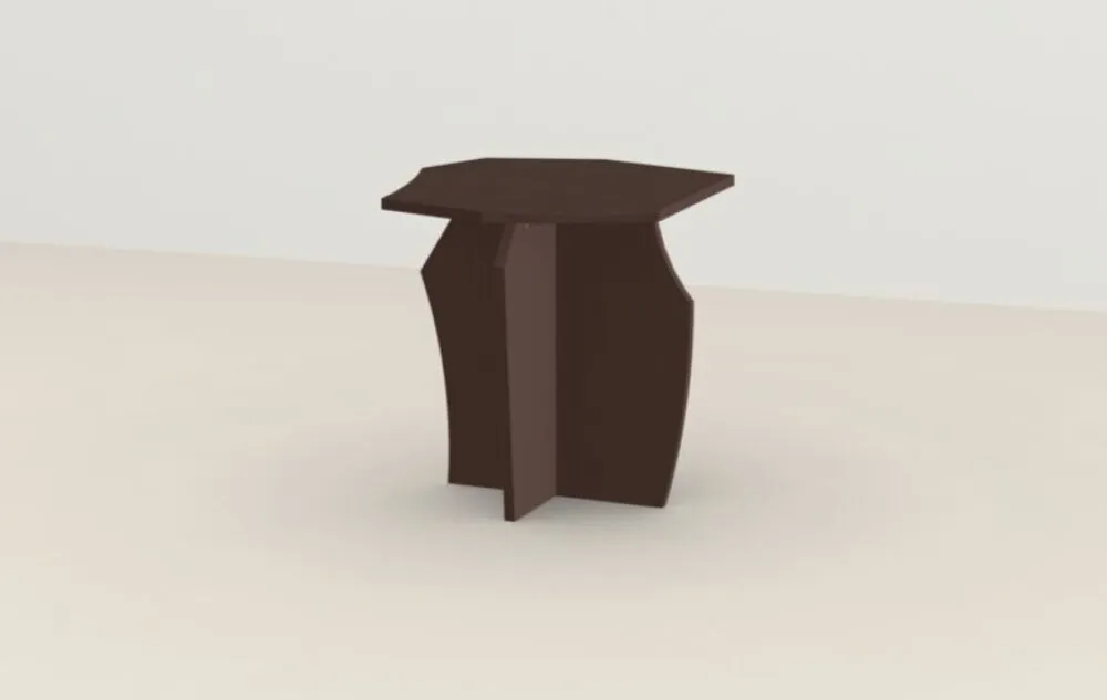 Studio HENK Scissors Coffee Table 50-Chocolade bruin Veilige Betaling