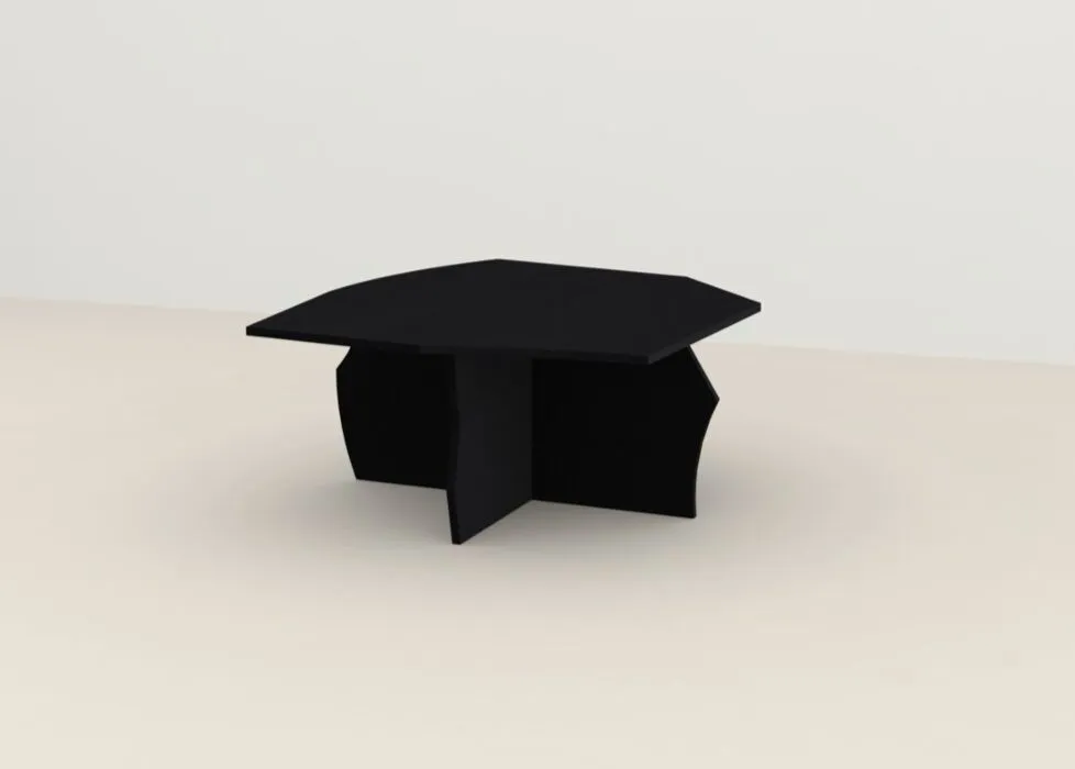 Studio HENK Scissors Coffee Table 90-Zwart Tijdelijk Beschikbaar