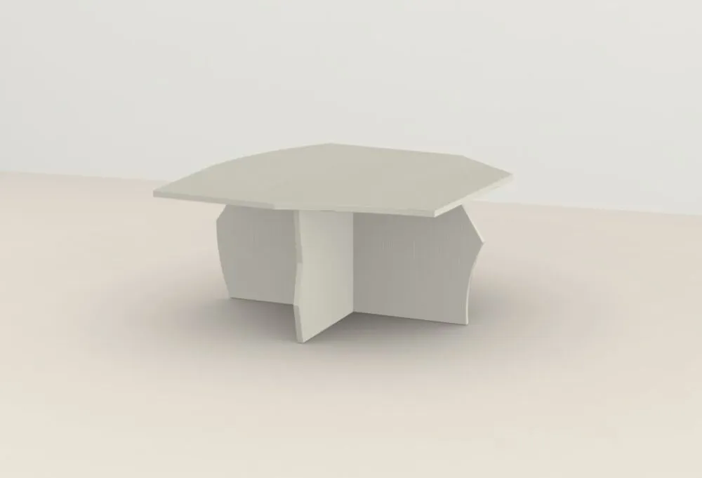 Express Levering Studio HENK Scissors Coffee Table 90-Kiezelgrijs