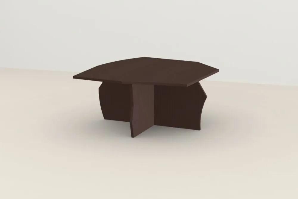 Studio HENK Scissors Coffee Table 90-Chocolade bruin Flitsaanbieding