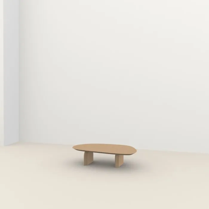 Studio HENK Amoeba Coffee Table-Naturel lak Op = Op