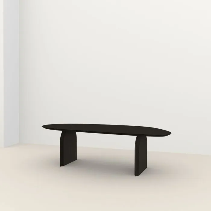 Studio HENK Amoeba tafel-220x100 cm-Zwarte lak Seizoensaanbieding