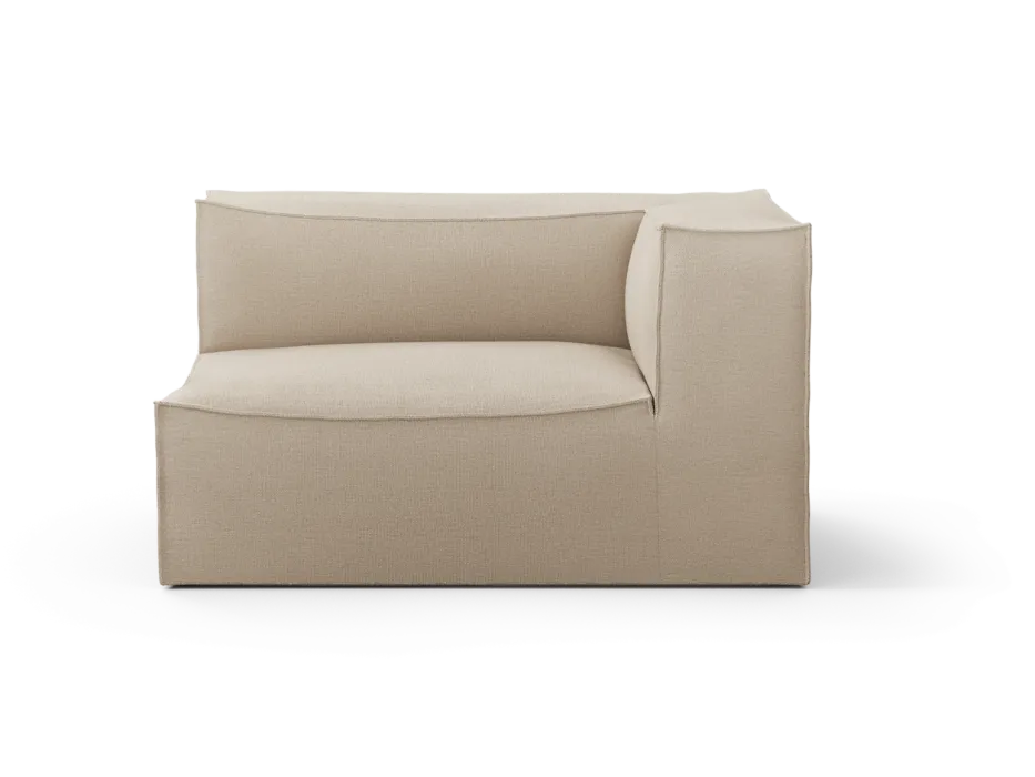 Finale Uitverkoop Ferm Living Catena Armrest End module-Rich Linen-Armleuning rechts