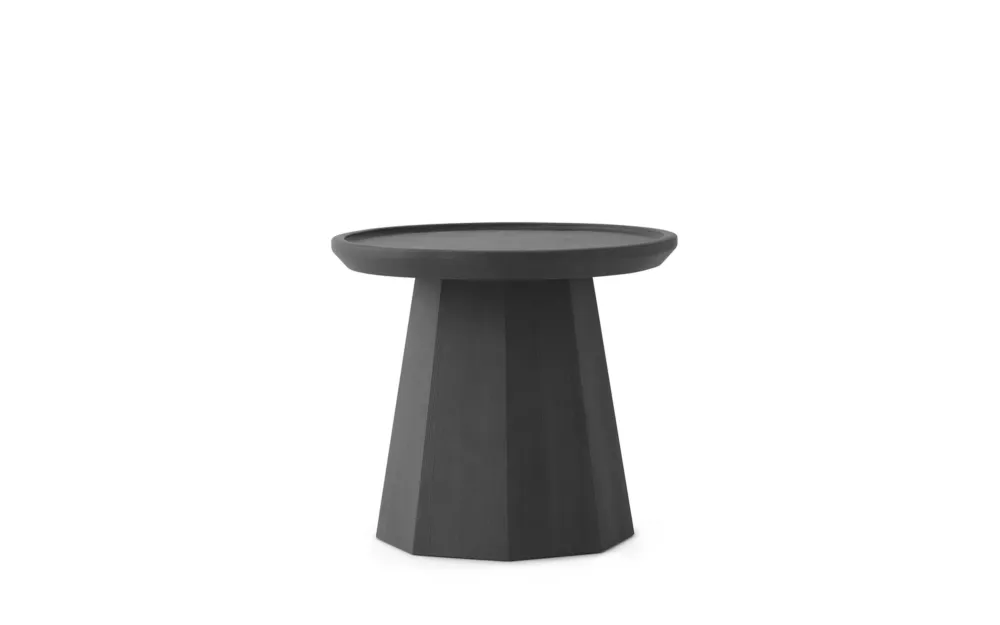 Direct Beschikbaar Normann Copenhagen Pine tafel - 45x40,6 cm (Øxh)-Dark grey