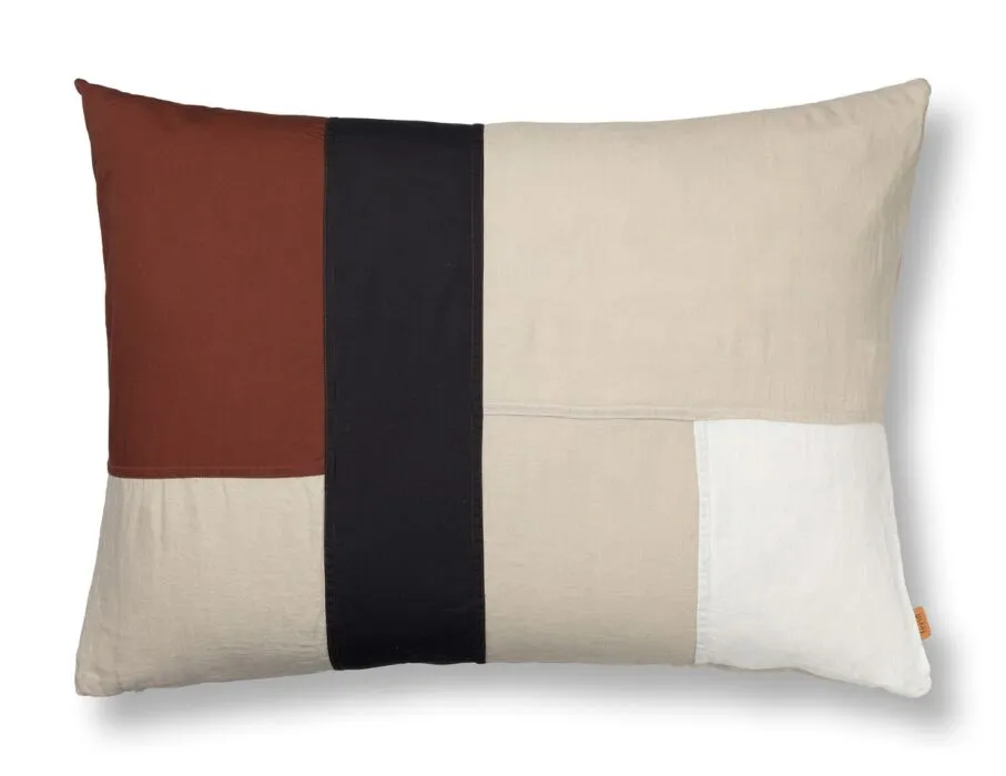 Ferm Living Part rechthoekige sierkussen-Large-Cinnamon Snelle Levering