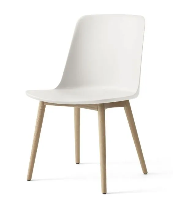&tradition Rely HW71 eetkamerstoel - Eiken onderstel-White Premium