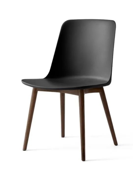 &tradition Rely HW71 eetkamerstoel - Walnoot onderstel-Black Aanbieding