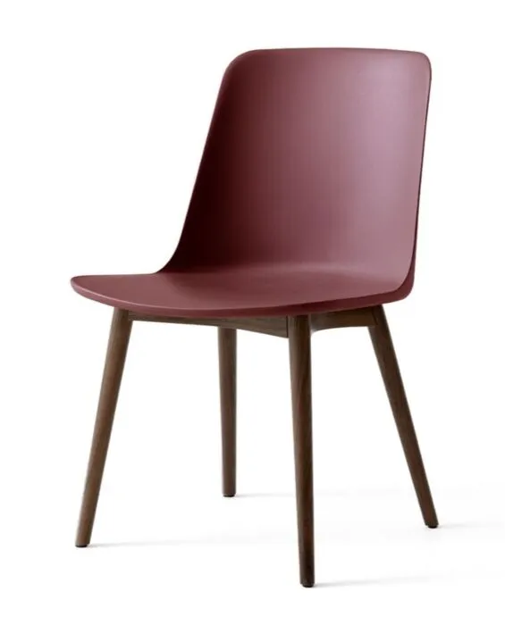 &tradition Rely HW71 eetkamerstoel - Walnoot onderstel-Red Brown Betrouwbaar