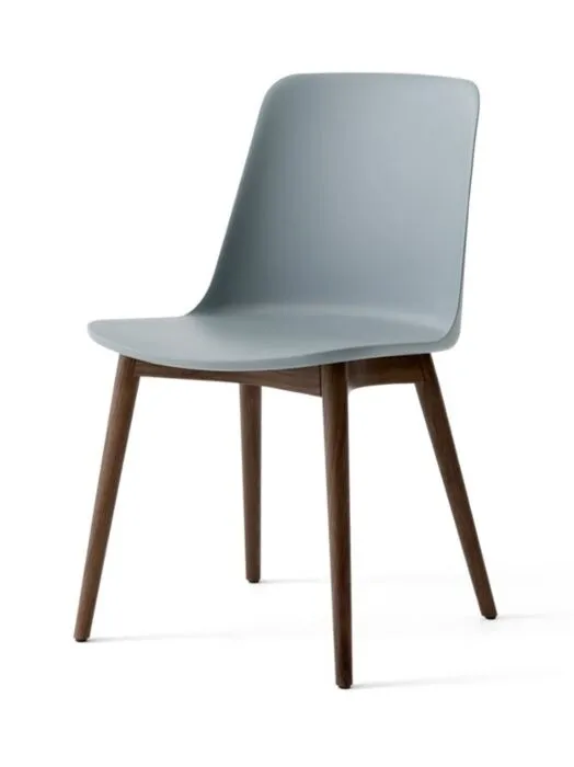 Beperkte Voorraad &tradition Rely HW71 eetkamerstoel - Walnoot onderstel-Light blue