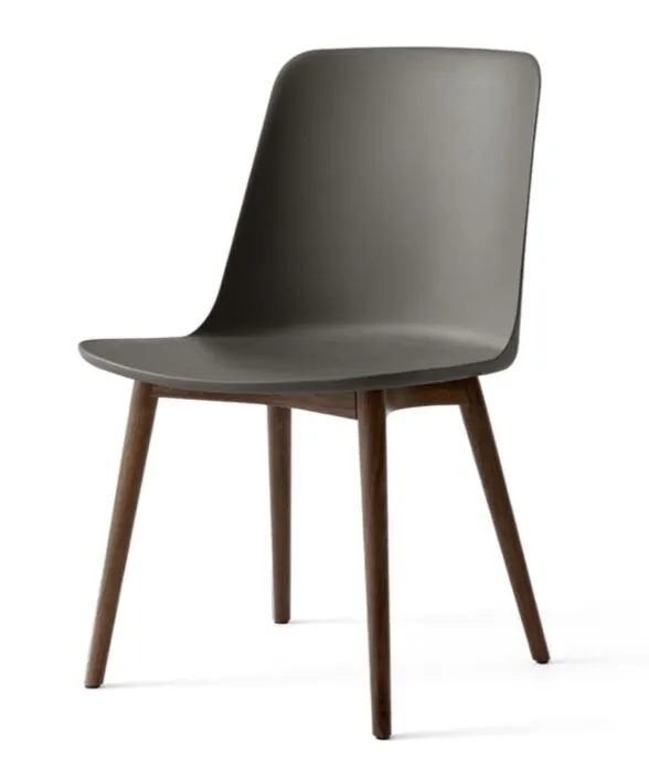 Gratis Retour &tradition Rely HW71 eetkamerstoel - Walnoot onderstel-Stone grey