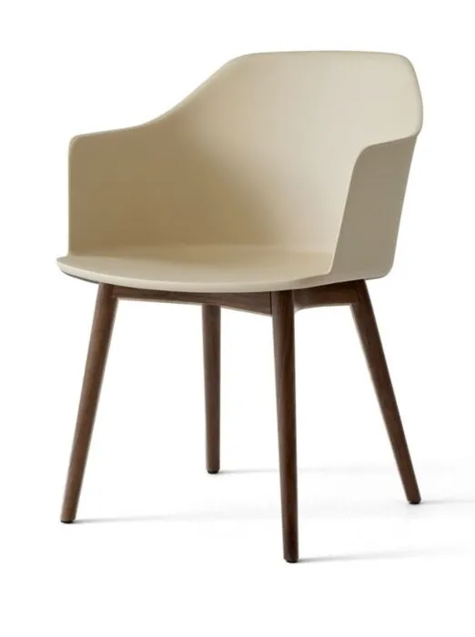 &tradition Rely HW76 eetkamerstoel - Walnoot onderstel-Beige sand Betrouwbaar