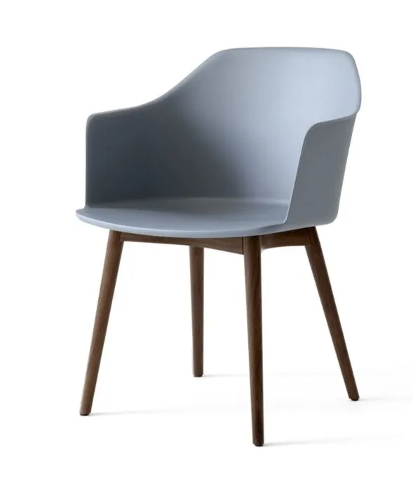Meest Verkocht &tradition Rely HW76 eetkamerstoel - Walnoot onderstel-Light blue