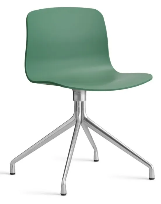 HAY About a Chair AAC10 aluminium onderstel stoel- Teal Green Snelle Levering