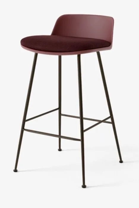 Exclusieve Aanbieding &tradition Rely HW82 barkruk - gebronsd onderstel-Vidar 0693