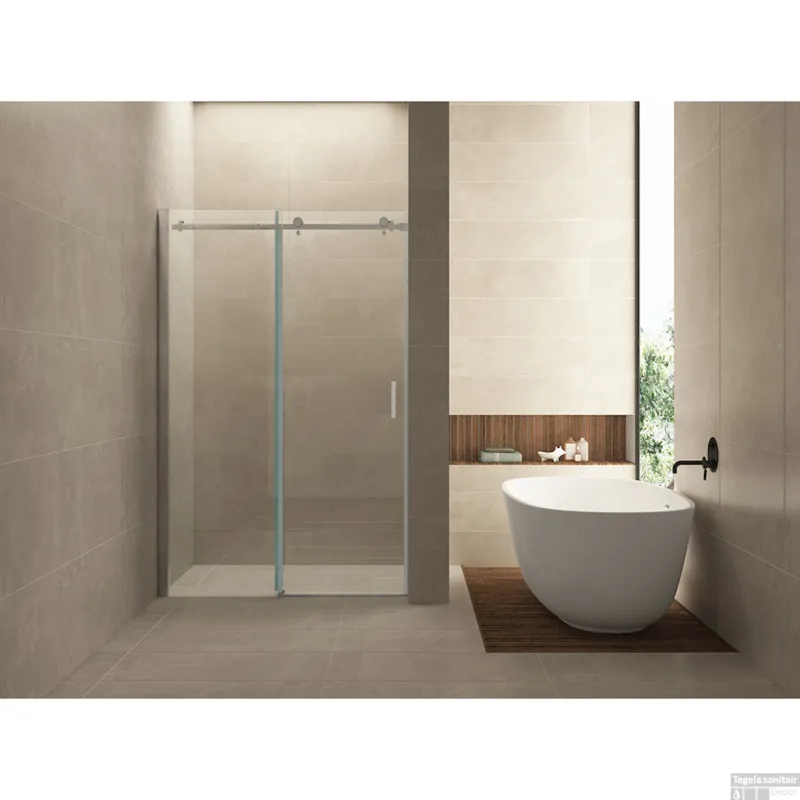 Aanbieding Tweedelige Nis Schuifdeur BWS Cura 120x200 cm 8 mm NANO Coating