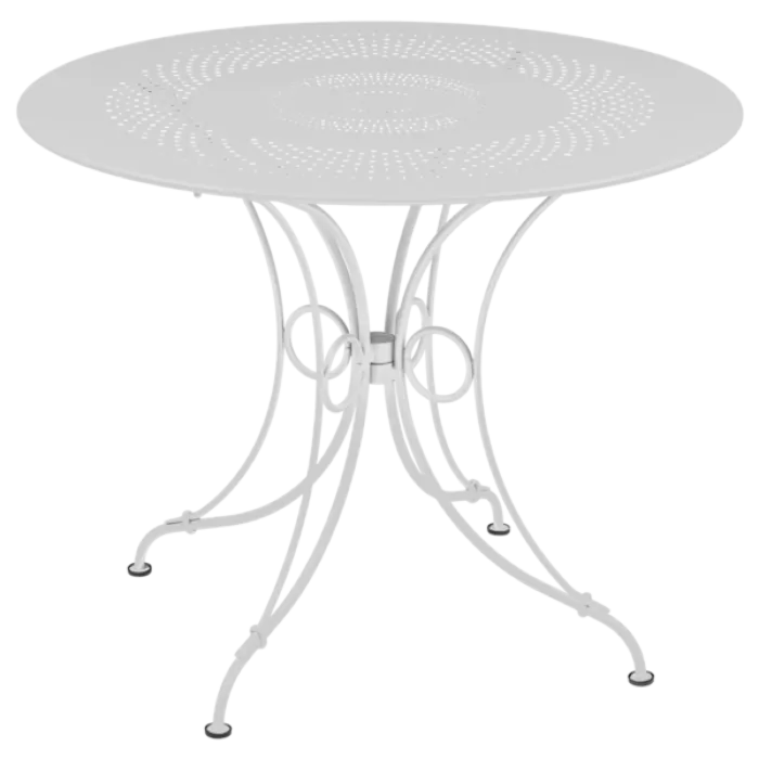 Tijdelijk Beschikbaar Fermob 1900 tuintafel Ø96 cm-Cotton white