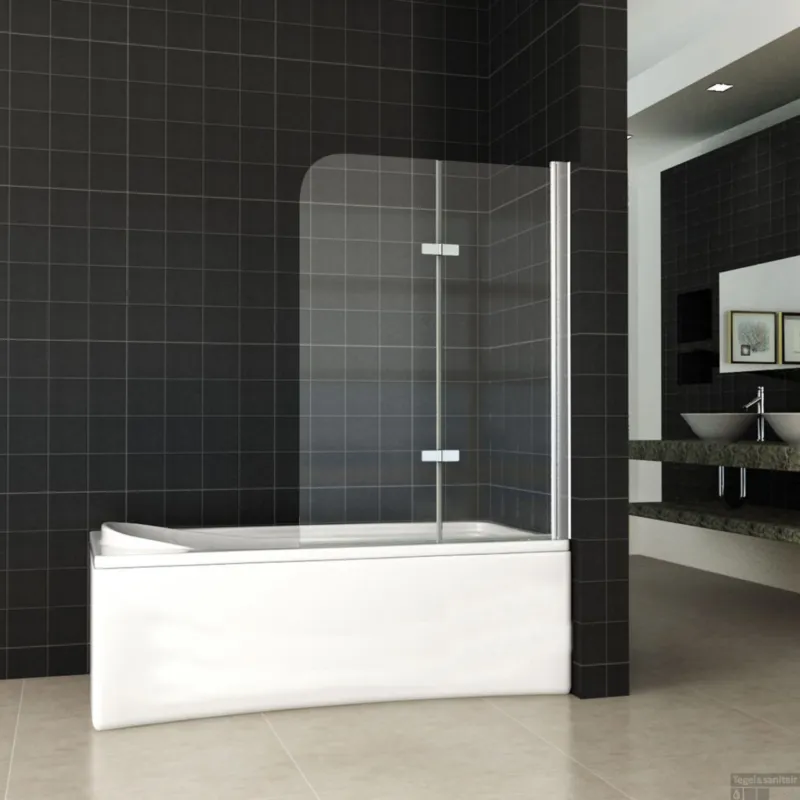 Badwand Wiesbaden inklapbaar 100x140cm 6mm NANO coating Nu Kopen