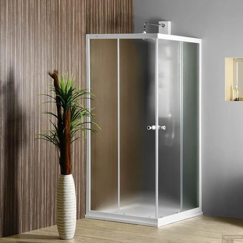Bestseller Douchecabine BWS Naila 90x90x185 cm Wit