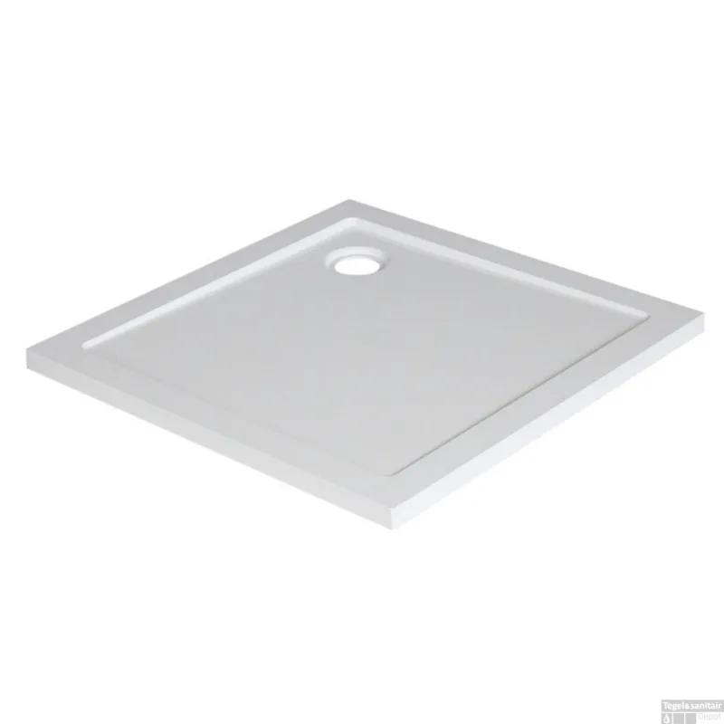 Douchebak Xellanz Luxe SMC Vierkant 80x80x4 cm Wit Snelle Levering