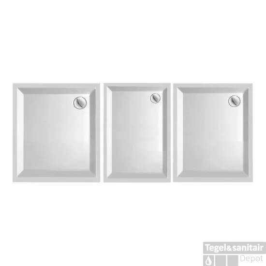 Douchebak Kwadrant Acryl wit 120x90cm rechthoek 4.5cm hoog Aanbieding