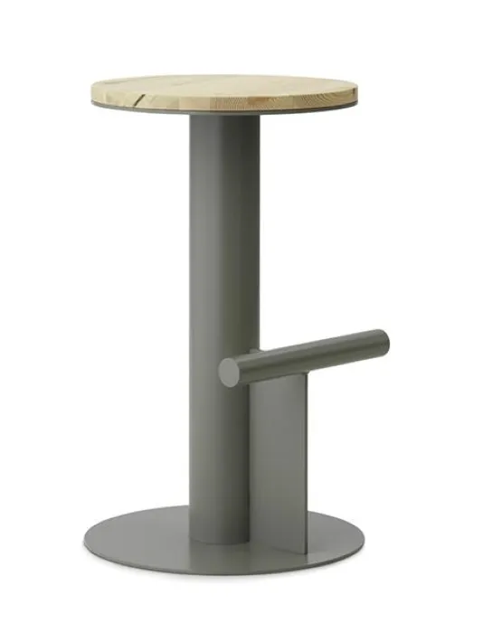 Normann Copenhagen Pole barkruk-Zithoogte 65 cm-Grey Flitsaanbieding
