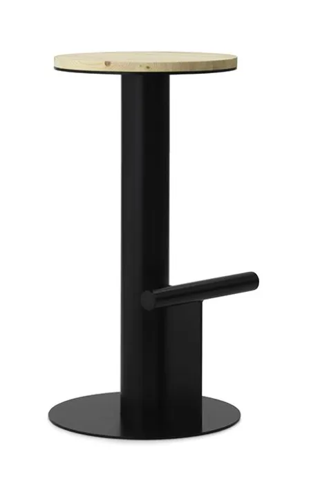 Normann Copenhagen Pole barkruk-Zithoogte 75 cm-Black Korting