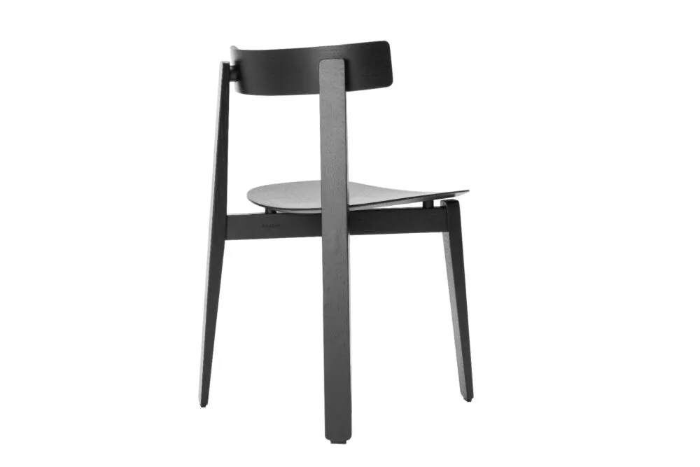 Voordeelprijs Gazzda Nora Oak Lacquered black Chair stoel-Zwart gelakt